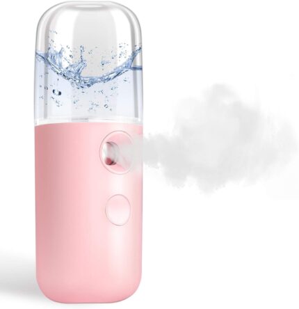 GIVERARE Nano Facial Steamer, Handy Mini Mister, USB Rechargeable Mist
