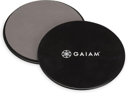 Gaiam Core Sliding Discs - Dual Sided Workout Sliders for