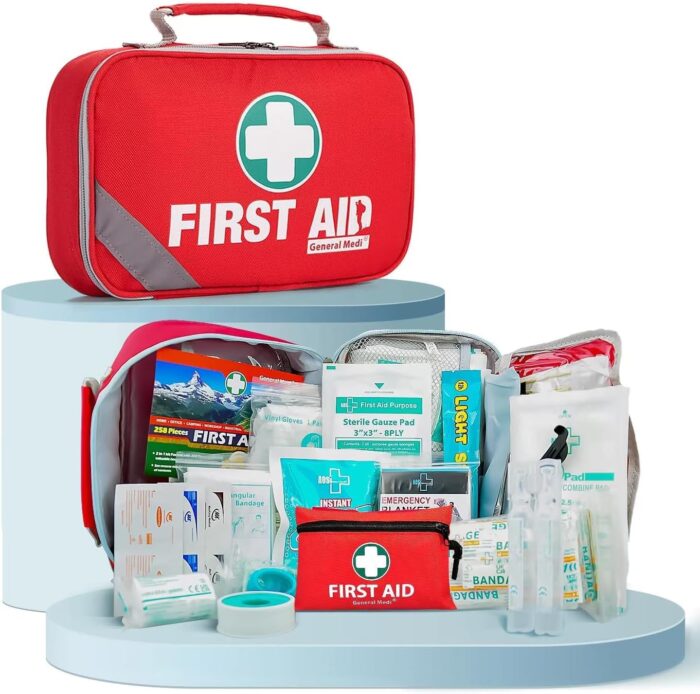 General Medi 2-in-1 First Aid Kit (215 Piece Set) + 43 Piece Mini