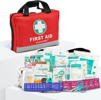 General Medi First Aid Kit -309 Pieces- Reflective Bag Design -