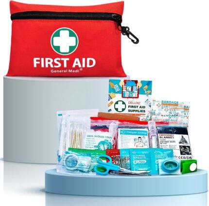 General Medi Mini First Aid Kit, 110 Piece Small First Aid Kit -