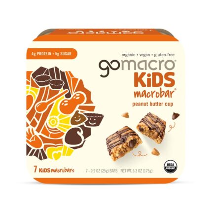 GoMacro Kids MacroBar Organic Vegan Snack Bars - Peanut Butter Cup