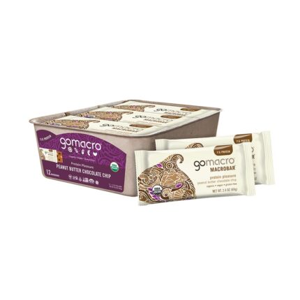 GoMacro MacroBar Organic Vegan Protein Bars - Peanut Butter Chocolate