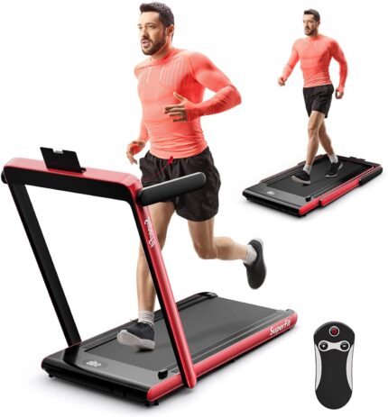 Goplus 2 in 1 Under Desk Treadmill, 2.5HP Superfit Folding