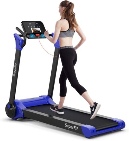 Goplus 2.25HP Electric Folding Treadmill, Installation-Free