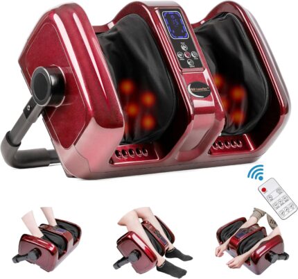 H&B Luxuries Electric Shiatsu Foot Massager Machine with Heating and