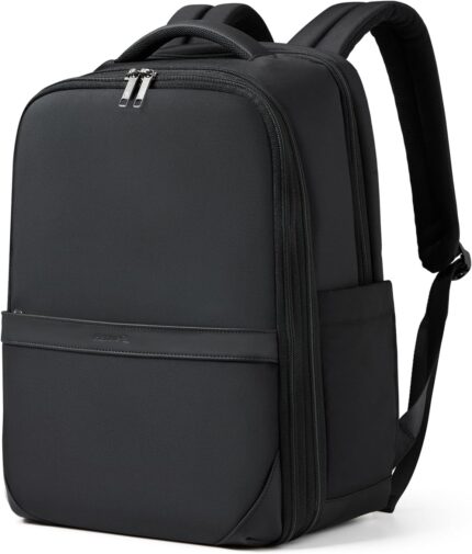 Hanke 17 Inch Expandable Backpack with Luggage Strap Business Travel