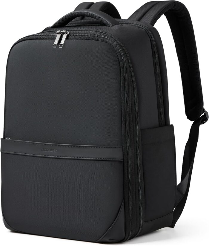 Hanke 17 Inch Expandable Backpack with Luggage Strap Business Travel