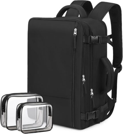 Hanples Travel Backpack for Women Men, Large Carry On Person Item