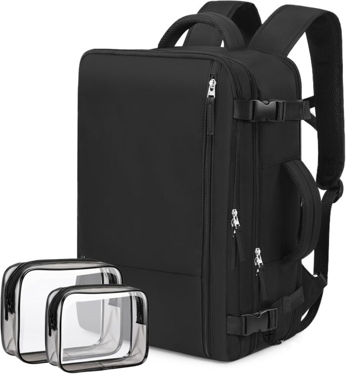 Hanples Travel Backpack for Women Men, Large Carry On Person Item
