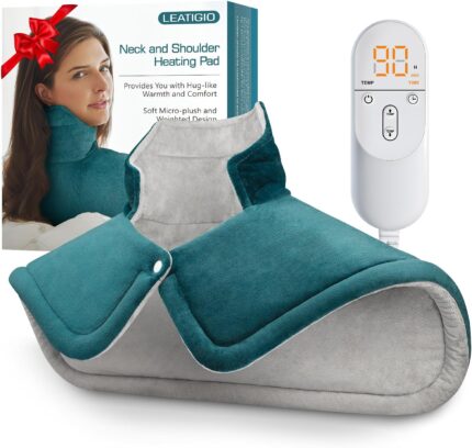 Heating Pad for Neck and Shoulder Pain Relief, Mothers Day Gifts,