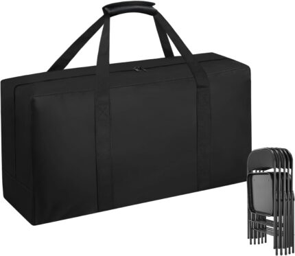 Heavy Duty Folding Chair Storage Bag,Large Waterproof Carry Bag for