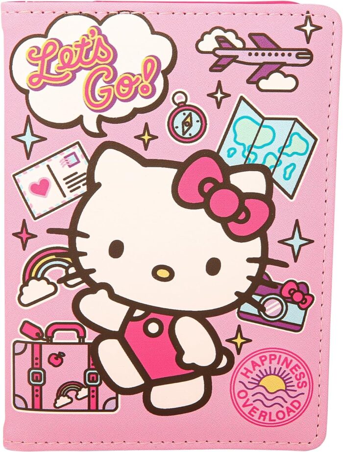 Hello Kitty Passport Holder for Travel Official License, Cute Passport