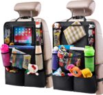 Helteko Backseat Car Organizer, Kick Mats Back Seat Protector with