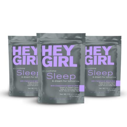 Hey Girl Sleep Tea - Natural Herbal Bedtime Tea Bags with Chamomile,