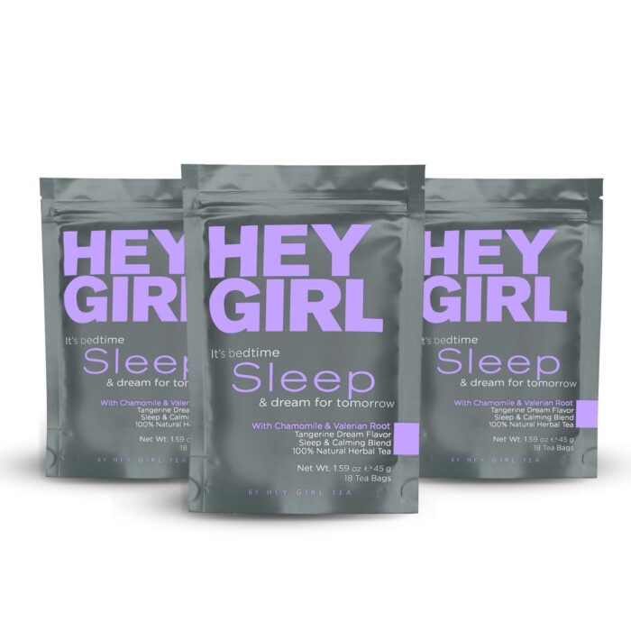 Hey Girl Sleep Tea - Natural Herbal Bedtime Tea Bags with Chamomile,