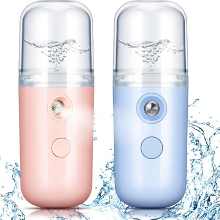 Honoson 2 Pieces Nano Facial Mister 30 ml Mini Face Humidifier