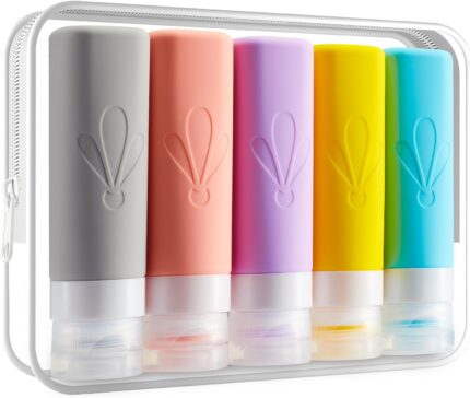 INSFIT Travel Bottles for Toiletries, TSA Approved 3oz Travel Size