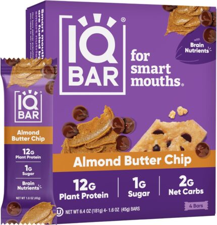 IQBAR, Almond Butter Chip, 4 count