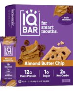 IQBAR Brain and Body Plant Protein Bars - Almond Butter Chip -