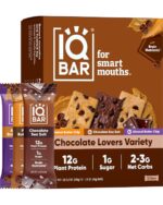 IQBAR Brain and Body Plant Protein Bars - Chocolate Lovers Variety -