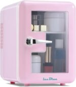 Iceblue Skincare Fridge with Viewing Window, 4L Compact Small Fridge