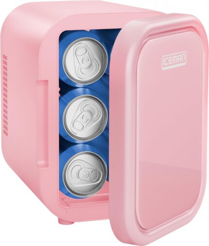 Iceman Portable Mini Fridge – Fits 6 x 12 oz Cans, Cooler and Heater
