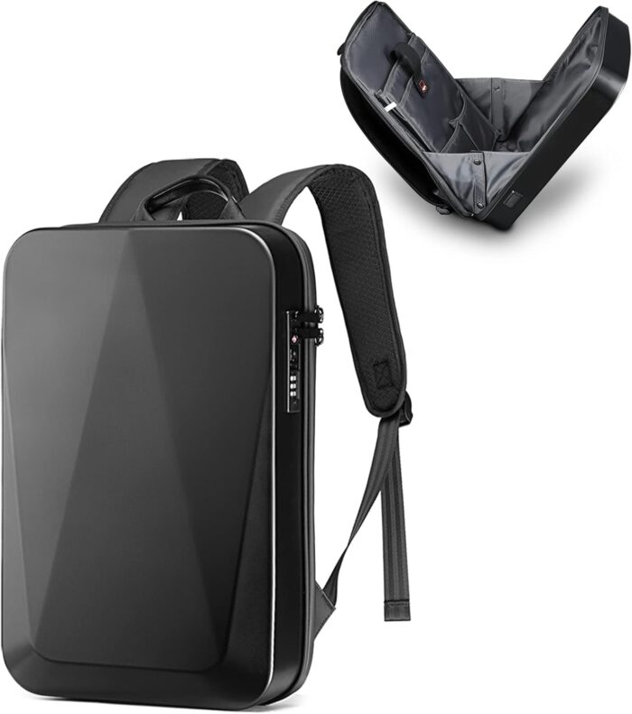 JUMO CYLY Anti-Theft Hard Shell Laptop Backpack, Waterproof Travel