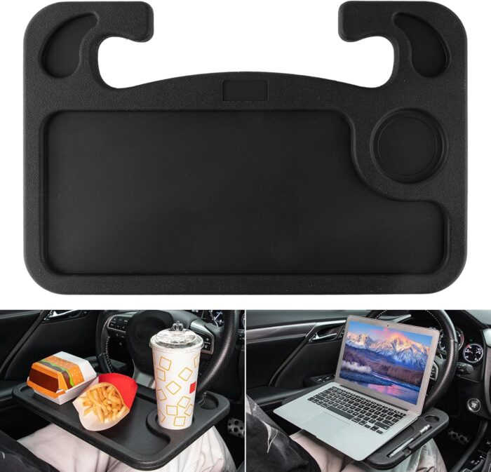 JUSTTOP Car Steering Wheel Desk for Laptop,Multipurpose Travel Car