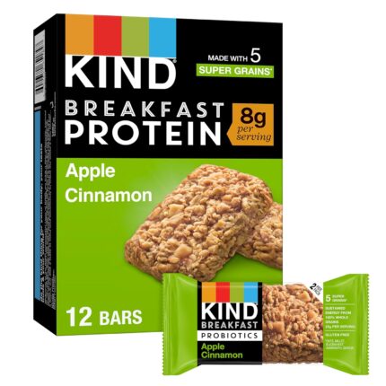 KIND Breakfast Protein, Healthy Snack Bar, Apple Cinnamon, Gluten Free