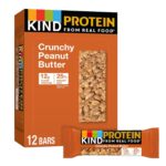 KIND PROTEIN Snack Bar, Crunchy Peanut Butter, 12g Plant Protein,