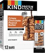 KIND Protein MAX Crispy Chocolate Peanut Butter Snack Bars, 20g of