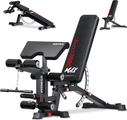 KeppiFitness Adjustable Weight Bench, Bench3000 MAX Heavy