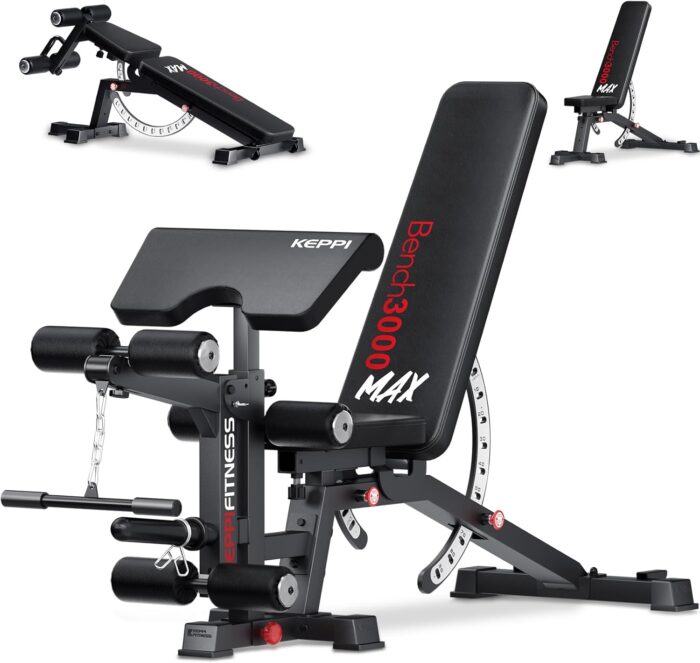 KeppiFitness Adjustable Weight Bench, Bench3000 MAX Heavy