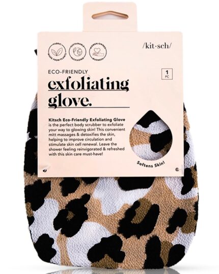 Kitsch Deep Exfoliating Glove, Eco Friendly Exfoliating Body Scrubber,