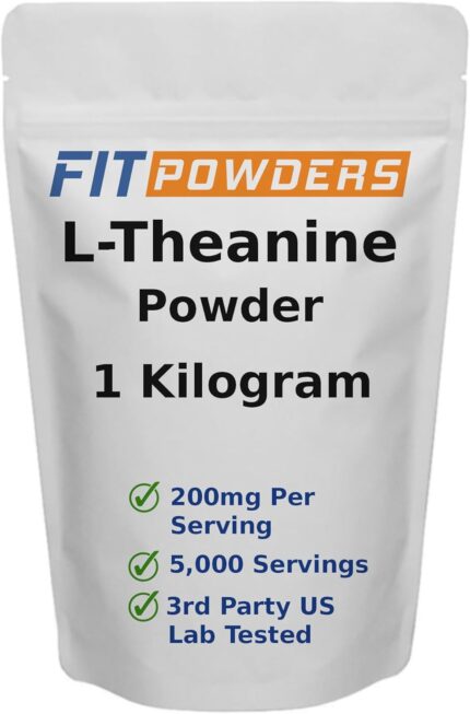 L-Theanine Powder 100% Pure, Non-GMO, Vegan, Gluten Free Theanine
