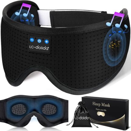 LC-dolida Sleep Mask with Bluetooth Headphones,Sleep Headphones