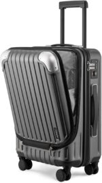 LEVEL8 Grace Carry On Luggage, 20 Inch Hardside Suitcase, Abs+Pc