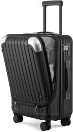 LEVEL8 Grace Carry on Luggage, 20 Inch Hard Shell Suitcases with