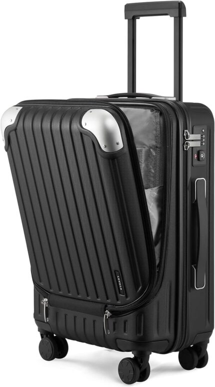 LEVEL8 Grace Carry on Luggage, 20 Inch Hard Shell Suitcases with