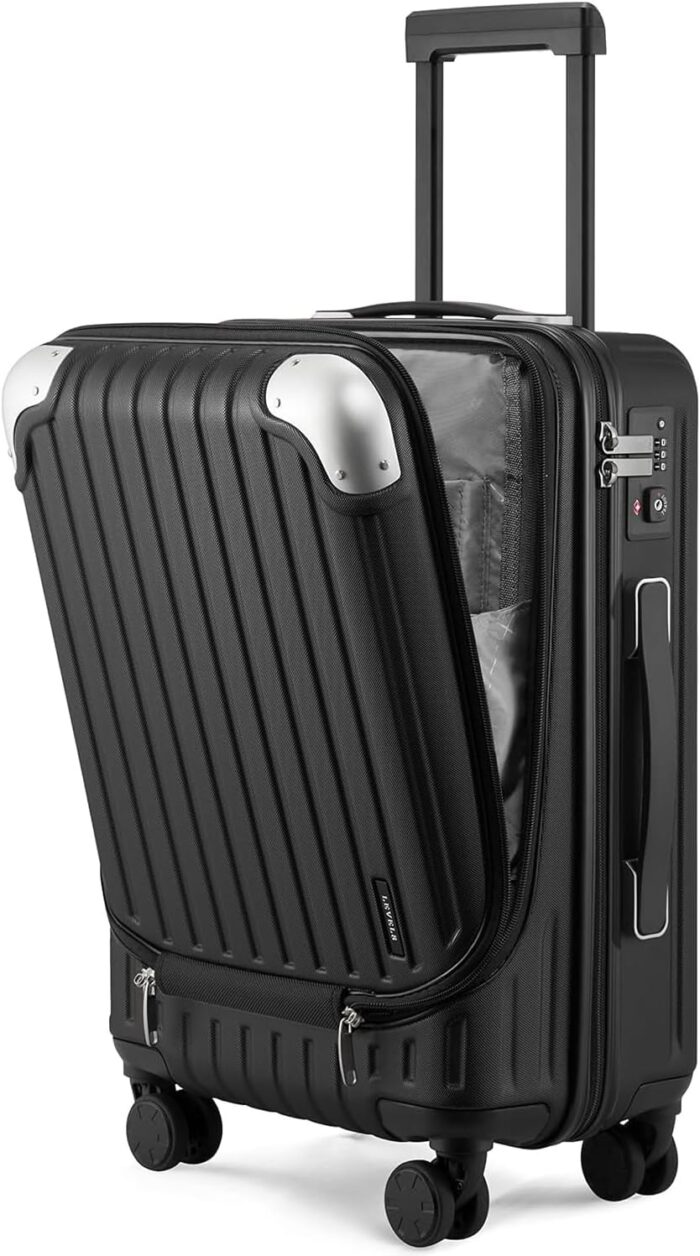 LEVEL8 Grace Carry on Luggage, 20 Inch Hard Shell Suitcases with