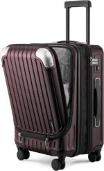LEVEL8 Grace Carry on Luggage Airline Approved, 20 Inch Expandable