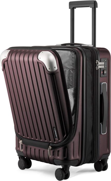 LEVEL8 Grace Carry on Luggage Airline Approved, 20 Inch Expandable