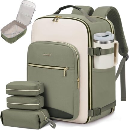 LOVEVOOK 40L Travel Backpack for Women & Men, Large Carry on Backpack