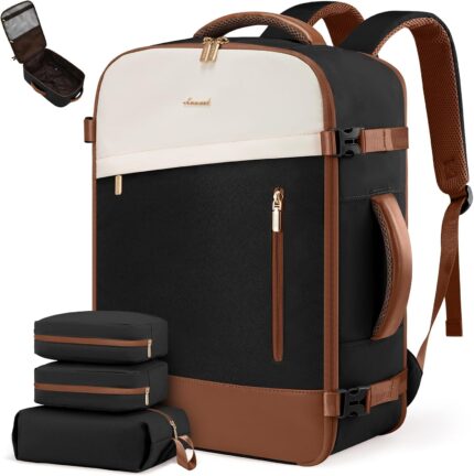 LOVEVOOK Travel Backpack For Women/Men, 50L Carry On Backpack, Flight