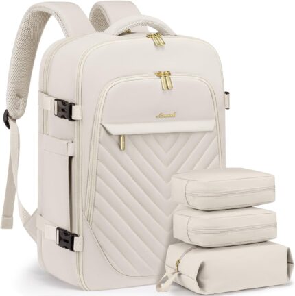 LOVEVOOK Travel Backpack for Women, TSA Personal Item Travel Bag fits