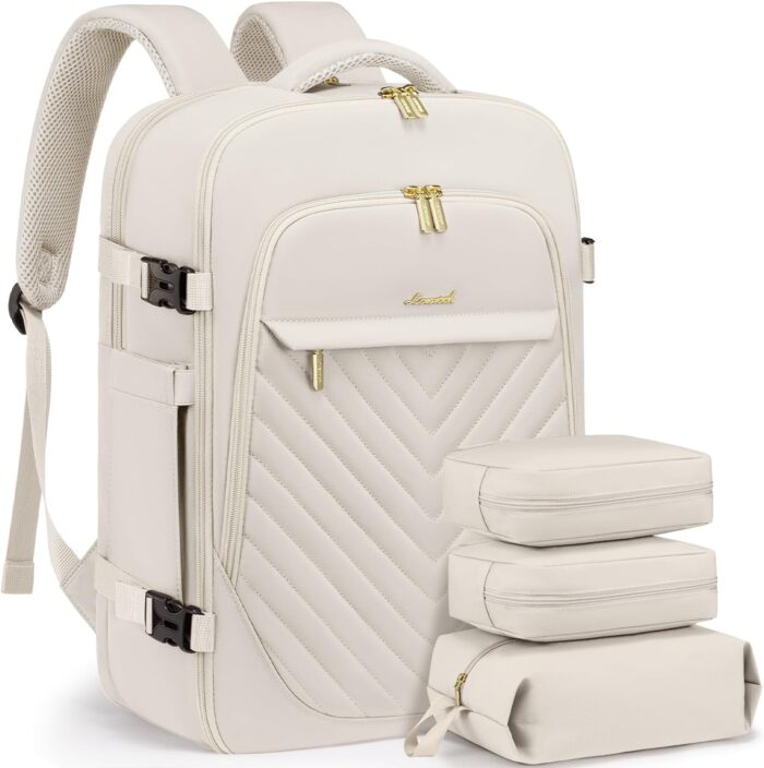 LOVEVOOK Travel Backpack for Women, TSA Personal Item Travel Bag fits