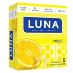 LUNA Bar - LemonZest Flavor - Gluten-Free - Non-GMO - 7-9g Protein -
