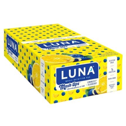 LUNA Bar - Mash-Ups LemonZest + Blueberry Flavor - Snack Bars -