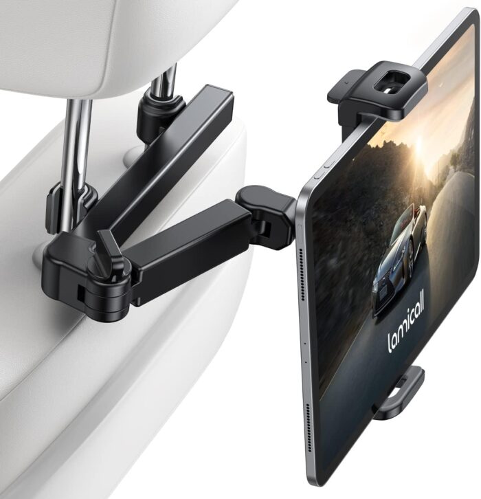 Lamicall Car Headrest Tablet Holder - [3 in 1 Extension Arm]